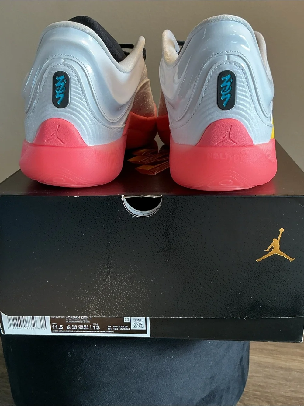 Jordan Zion 4 “Daisy Flowers”Basketball Shoes - White/Pink